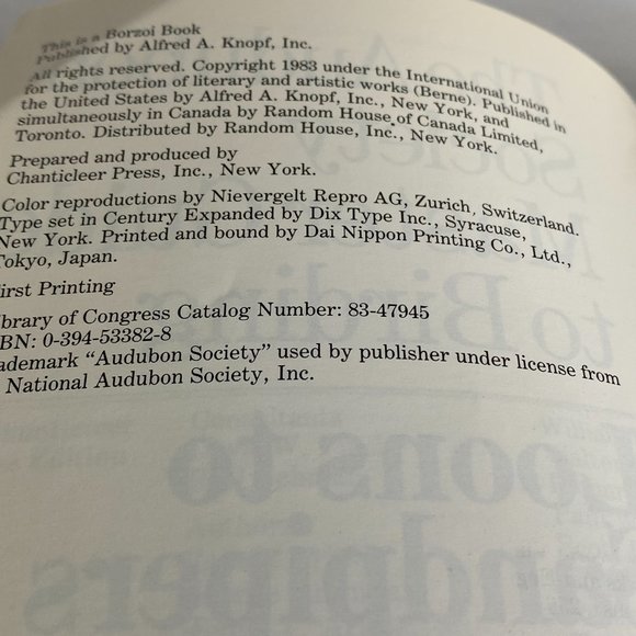 The Audubon Society Master Guide to Birding Volume 1 1983 Vintage - Picture 5 of 5